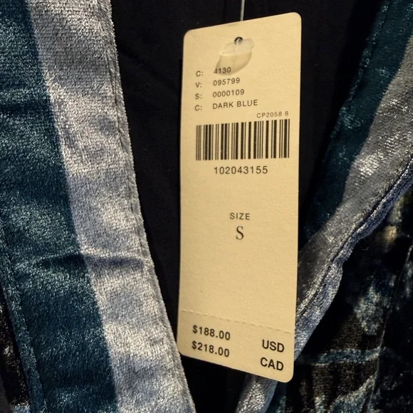 NWT Anthropologie Size Small The Somerset Velvet Maxi Dress - Picture 12 of 16